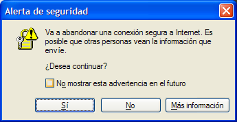 Cambio no seguro