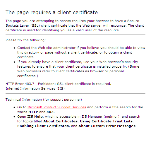 Certificado Digital Requerido